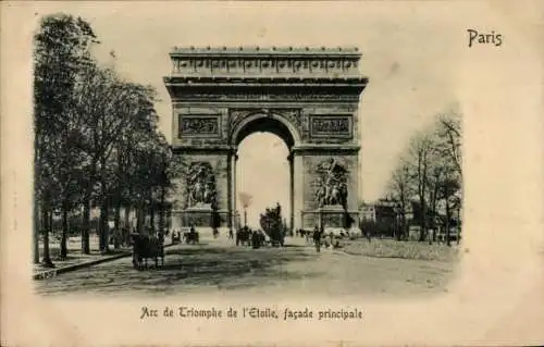 Ak Paris VIII, Arc de Triomphe, Arc de Triomphe