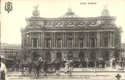 Ak Paris IX, Théâtre de l'Opéra