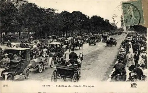 Ak Paris 16., Avenue du Bois de Boulogne