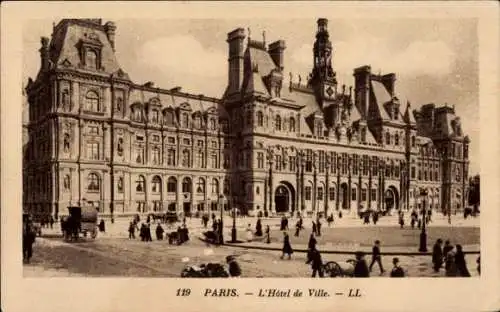 Ak Paris IV, Rathaus