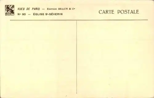 Ak Paris V, Kirche Saint-Séverin