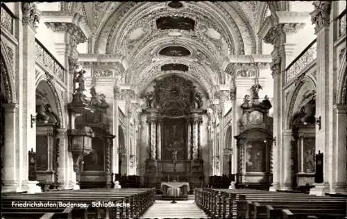 Ak Friedrichshafen am Bodensee, Schlosskirche, Innenansicht