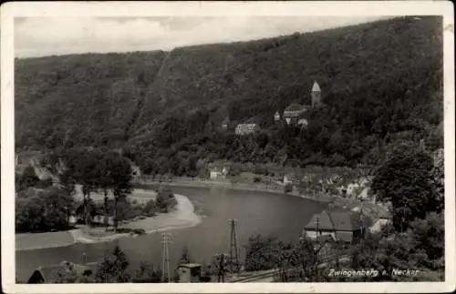 Ak Zwingenberg am Neckar Baden, Panorama