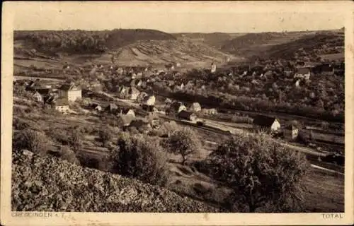 Ak Creglingen an der Tauber, Panorama