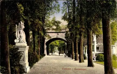 Ak Koblenz am Rhein, Rheinanlagen