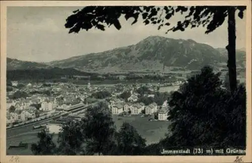 Ak Immenstadt im Allgäu Schwaben, mit Grünten