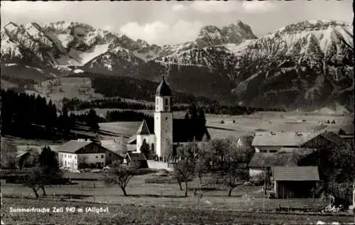 Ak Zell Eisenberg im Allgäu, Panorama