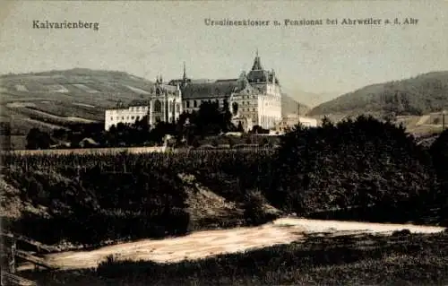 Ak Ahrweiler an der Ahr, Ursulinenkloster, Pensionat, Kalvarienberg