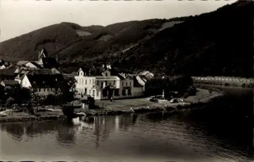 Ak Nievern an der Lahn, Hotel Lahneck