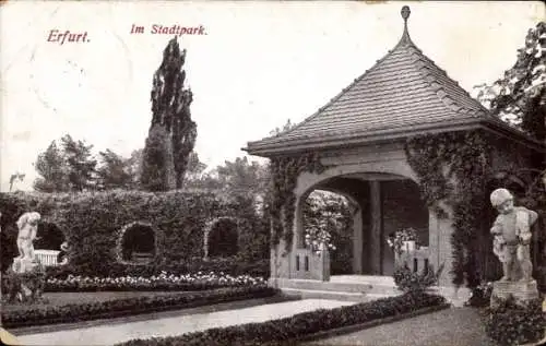 Ak Erfurt in Thüringen, Stadtpark