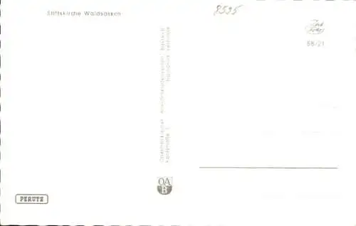 Ak Waldsassen in der Oberpfalz, Stiftskirche, Innenansicht