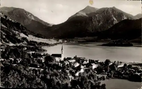 Ak Schliersee in Oberbayern, Panorama, Jägerkamp, Brecherspitze