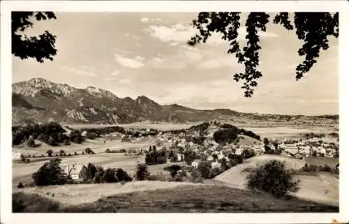 Ak Kochel am See Oberbayern, Panorama, Herzogstand