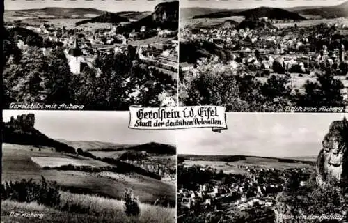 Ak Gerolstein in der Eifel, Blick vom Auberg,