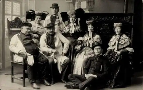 Ak Bad Salzuflen in Lippe, Gruppenfoto, Tracht