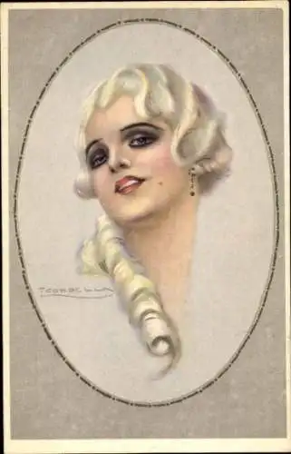 Künstler Ak Corbella, T., Portrait einer Frau