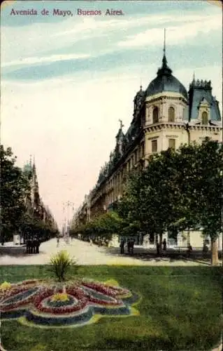 Ak Buenos Aires Argentinien, Avenida de Mayo