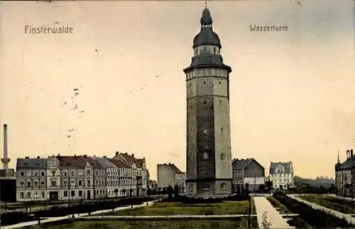 Ak Finsterwalde in der Niederlausitz, Wasserturm