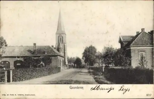 Ak Gaanderen Gelderland, Ortspartie, Kirche