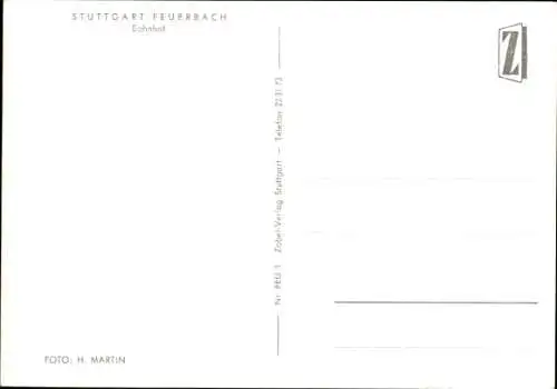 Ak Feuerbach Stuttgart in Württemberg, Bahnhof