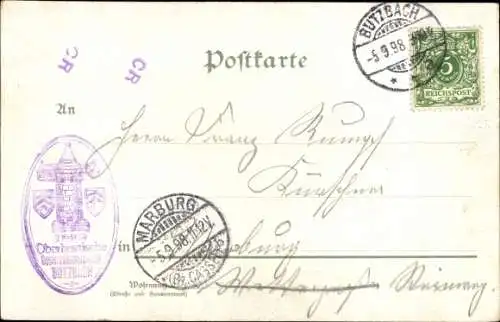 Künstler Ak Butzbach im Taunus Hessen, Gewerbeausstellung 1898