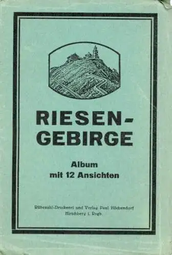 Set von 12 AK Album Riesengebirge Schneekoppe