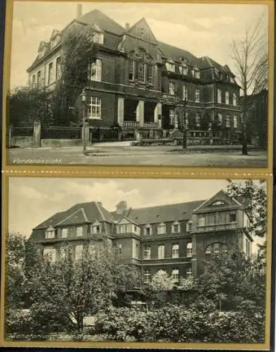 Set von 14 AK zusammenhängend, Dortmund, Sanatorium der Franziskanerinnen