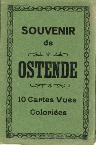 Set von 10 Ak zusammenhängend im Umschlag  Ostende Westflandern