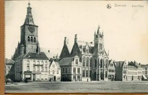 kleines Album mit 12 Ak Diksmuide Dixmude Westflandern