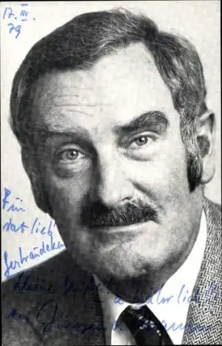 Ak Schauspieler und Kabarettist Jürgen von Manger, Portrait, Philips, Autogramm