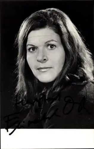 Foto Schauspielerin Elisabeth Orth, Portrait, Autogramm