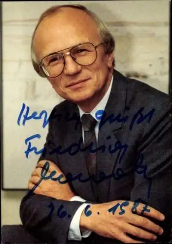 Ak Schauspieler Fridrich Nowottny, Portrait, Autogramm, Intendant WDR