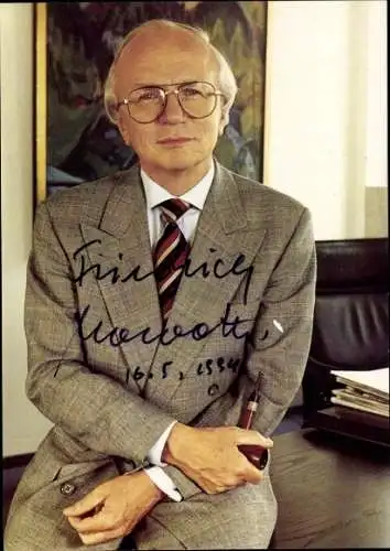 Ak Schauspieler Fridrich Nowottny, Portrait, Autogramm, Intendant WDR, Pfeife