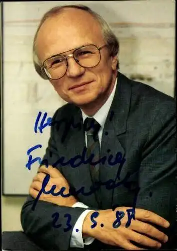 Ak Schauspieler Fridrich Nowottny, Portrait, Autogramm, Intendant WDR