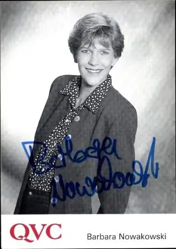 Ak Schauspielerin Barbara Nowakowski, Portrait, Autogramm, QVC