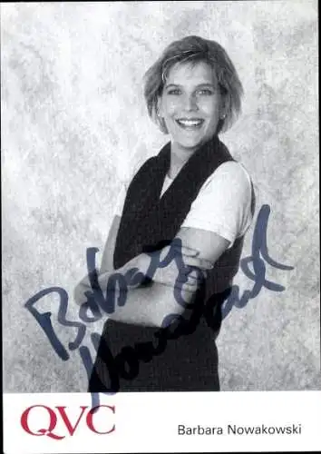 Ak Schauspielerin Barbara Nowakowski, Portrait, Autogramm, QVC