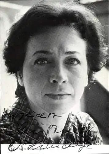 Ak Schauspielerin Christine Ostermayer, Portrait, Autogramm
