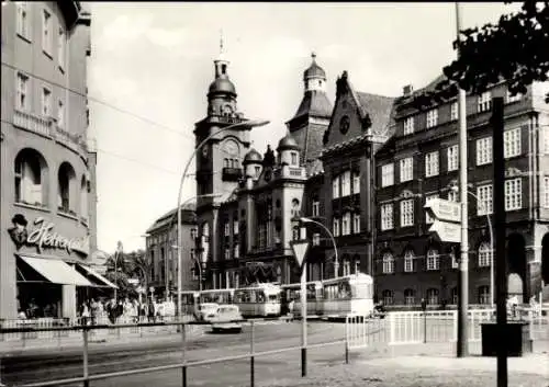 Ak Berlin Pankow, Rathaus, Straßenbahn