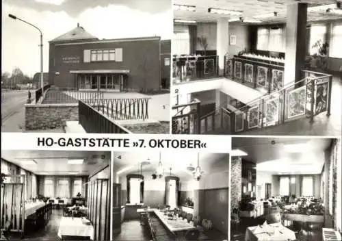 Ak Zwickau in Sachsen, HO Gaststätte 7 Oktober, Foyer, Bar im Klubhaus