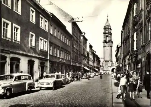 Ak Bautzen in der Oberlausitz, Reichenstraße, Reichenturm