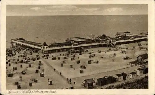 Ak Swinemünde Pommern, Blick auf den Strand