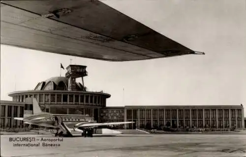 Ak București Bukarest Rumänien, Flughafen, Flugzeug