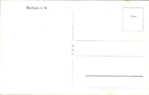 Ak Bochum im Ruhrgebiet, Teilansicht, Fliegeraufnahme