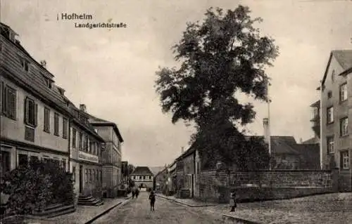 Ak Hofheim in Unterfranken, Landgerichtstraße