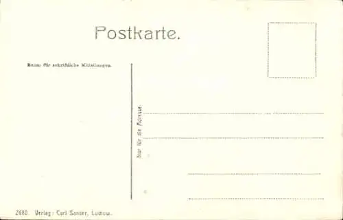 Ak Lüchow in Lauenburg, Bergstraße