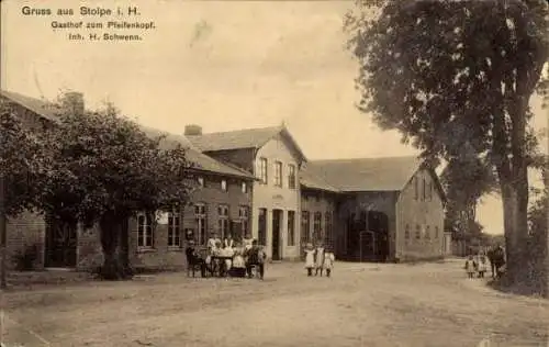 Ak Stolpe in Holstein, Gasthof zum Pfeifenkopf