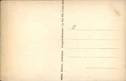 Ak Auvergne, Tanzende Menschen, Musikinstrument