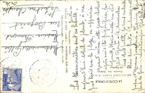 Ak Art von Fischer, Côte d'Opale