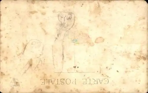 Foto Ak Französischer Soldat in Uniform, Porträt