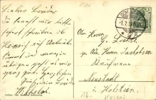 Ak Geltorf in Holstein, Hermann Schmidt's Gasthof